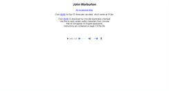 Desktop Screenshot of johnwarburton.net