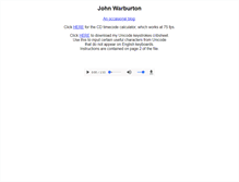 Tablet Screenshot of johnwarburton.net
